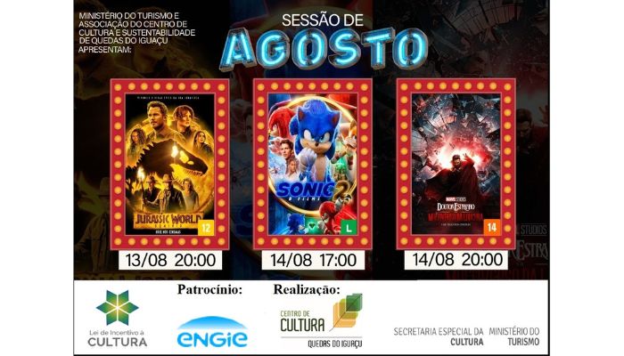 Quedas - CineQuedas exibe lançamentos neste fim de semana